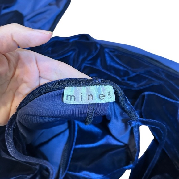 mine vintage velvet maxi dress size small glitter Whimsigoth Y2K goth formal - Picture 4 of 9